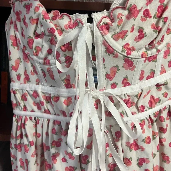 For Love and Lemons Baby Blooms Mini Dress - Picture 6 of 6